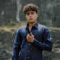 Dark Indigo Pure Linen Solid Shirt