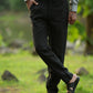Charcoal Black Pure Linen Trouser