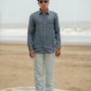 Dark Grey Pure Linen Solid Shirt
