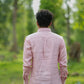 Blush Pink Pure Linen Solid Shirt