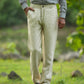 Light Cream Pure Linen Trouser