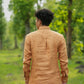 Rust Orange Pure Linen Solid Shirt
