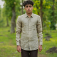 Light Khakhi Pure Linen Solid Shirt