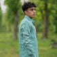 Seafoam Green Pure Linen Solid Shirt