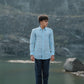 Sky Blue Pure Linen Solid Shirt