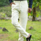 Light Yellow Pure Linen Trouser
