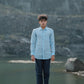 Sky Blue Pure Linen Solid Shirt