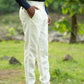 Light Yellow Pure Linen Trouser
