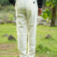 Light Yellow Pure Linen Trouser