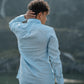 Sky Blue Pure Linen Solid Shirt