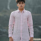 Light Pink Pure Linen Plain Shirt
