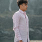 Light Pink Pure Linen Plain Shirt