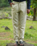 Dark Pastel Green Pure Linen Trouser