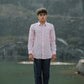 Light Pink Pure Linen Plain Shirt