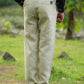 Dark Pastel Green Pure Linen Trouser
