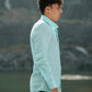 Seafoam Green Pure Linen Solid Shirt