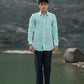 Seafoam Green Pure Linen Solid Shirt