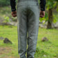 Dark Grey Pure Linen Trouser