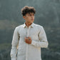Light Beige Pure Linen Solid Shirt