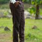 Chocolate Brown Pure Linen Trouser