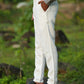 Stark White Pure Linen Trouser