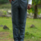 Slate Grey Pure Linen Trouser