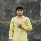 Lemon Yellow Pure Linen Solid Shirt
