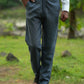 Slate Grey Pure Linen Trouser