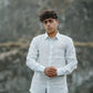 Warm White Pure Linen Solid Shirt