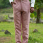 Blush Pink Pure Linen Trouser