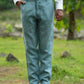 Ocean Green Pure Linen Trouser