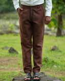 Light Brown Pure Linen Trouser