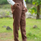 Light Brown Pure Linen Trouser