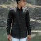 Bold Black Pure Linen Solid Shirt